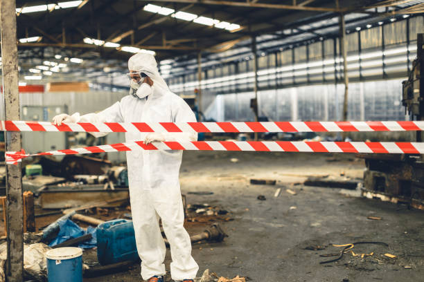 Professional Infectious Disease Decontamination technician working in Delton, MI